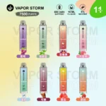 VAPOR STORM 風暴辣妹7500口 拋棄式可充電電子煙 潮流外殼 實拍圖