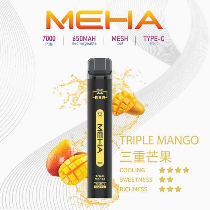 MEHA XBAR 拋棄式 7000口小黑條：圖片 2