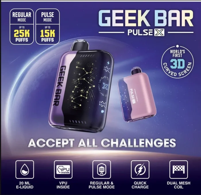GEEK BAR Pulse X 25000 Puffs 一次性電子煙 拋棄式霧化棒 美歐爆款：圖片 3