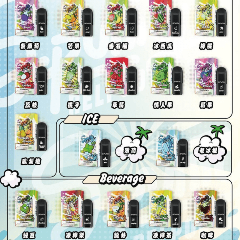 SPUMY 冰熊 5 代煙彈 3顆裝 3% 尼古丁濃度 通用悅刻五代主機 推薦