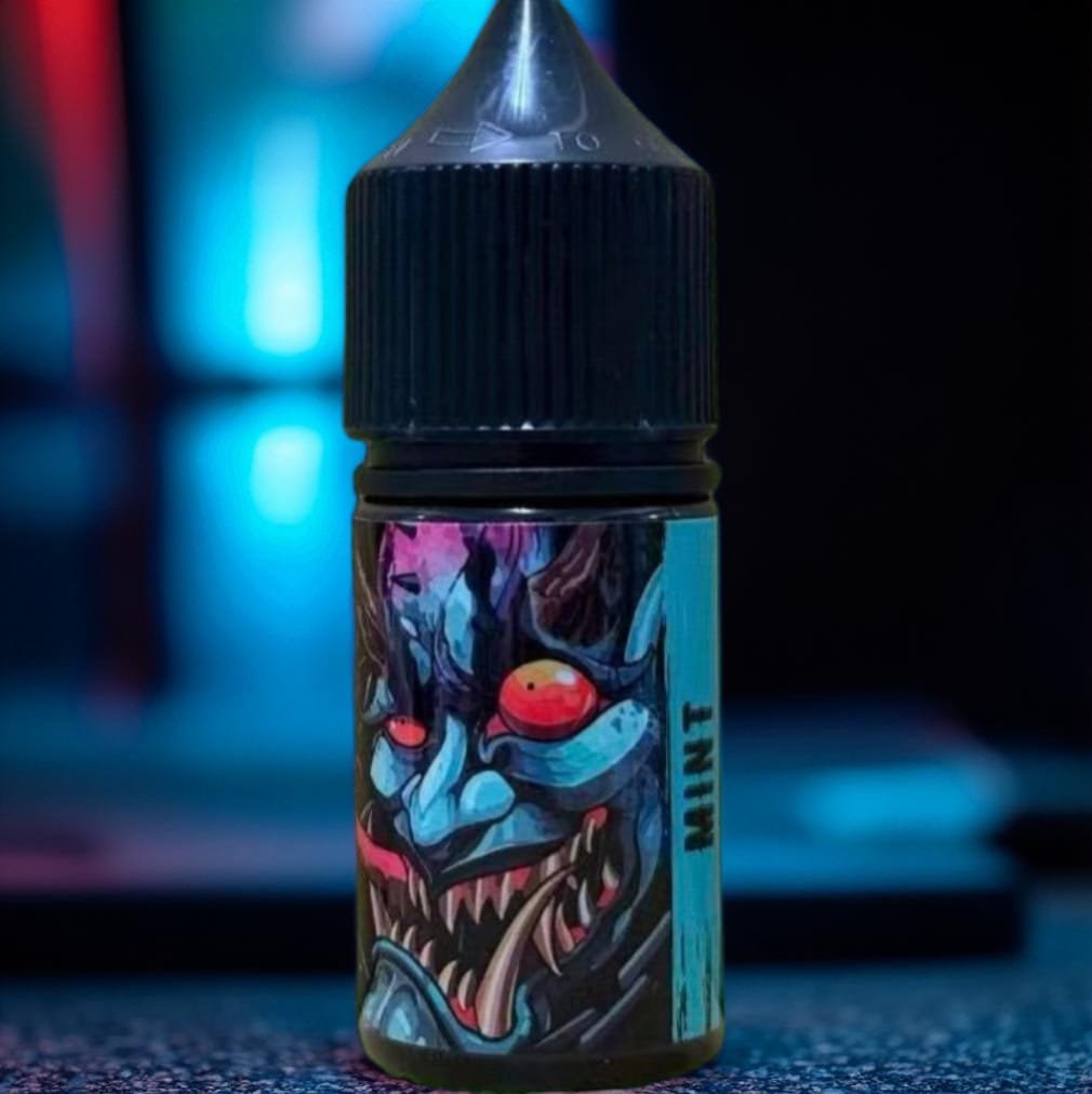 百鬼夜行薄荷風味煙油 30ml 包裝細節與霧化效果-熱力蒸氣電子菸推薦