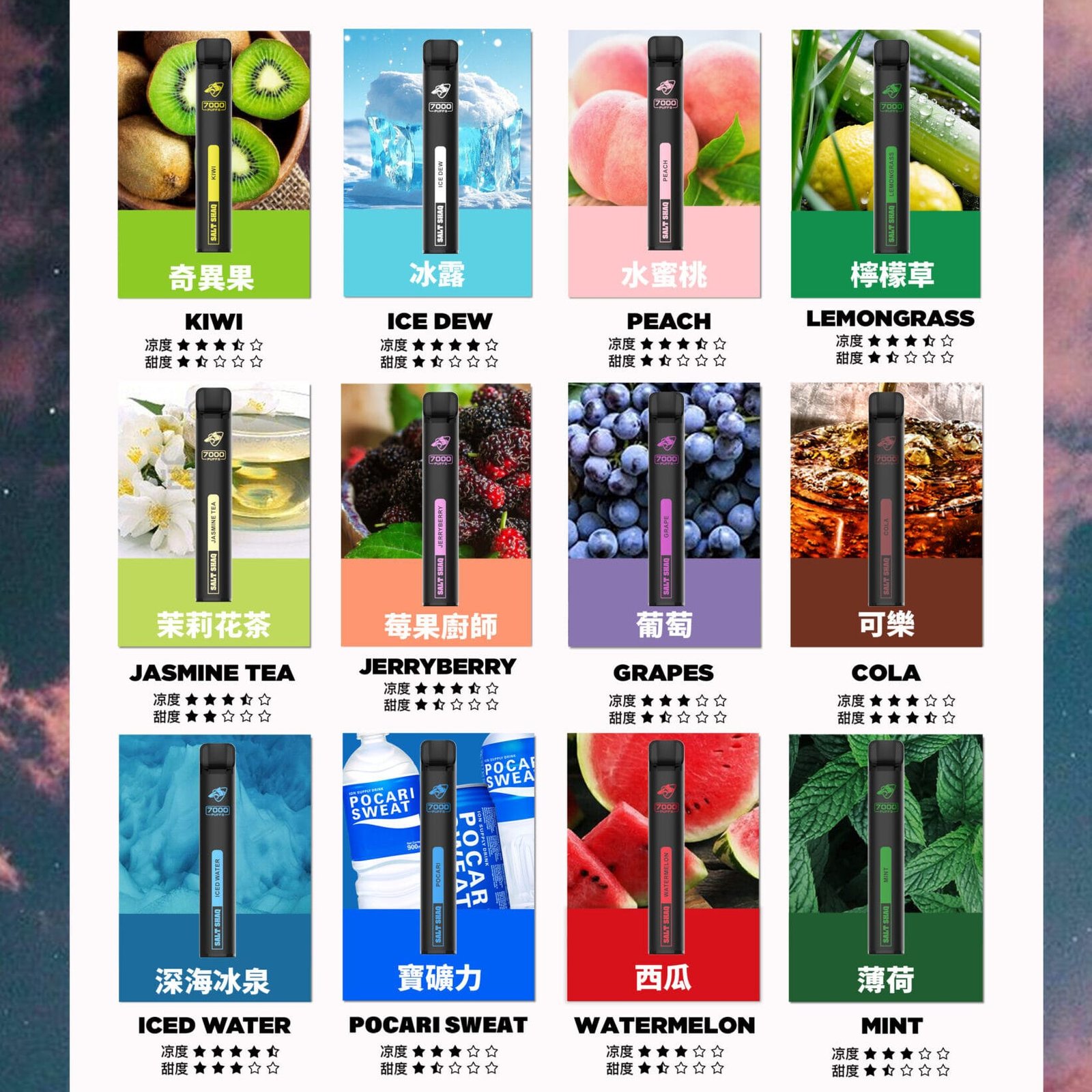 鯊克7000口 拋棄式電子煙 Salt Shaq 7000 Puffs 正品保固 實拍圖