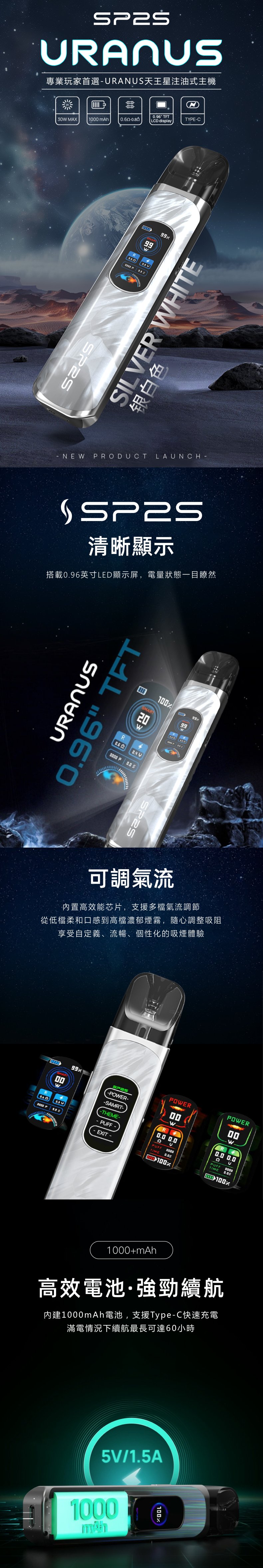 SP2S天王星主機套裝 二代煙彈兼容主視覺