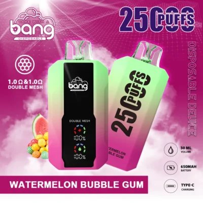 Bang 25000 Puffs 超大屏幕 超大容量可充電拋棄式電子煙 19 bang一次性電子煙